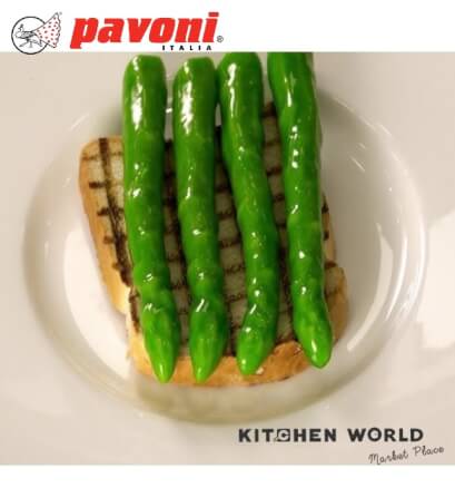 พิมพ์อบซิลิโคนรูปหน่อไม้ฝรั่ง PAVONI BW2302-034 จำนวน 12 ชิ้น สีเทา_2